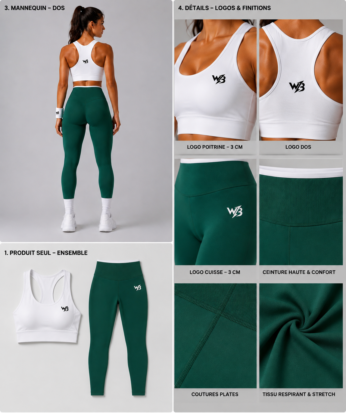 Ensemble Femme WB ELITE  - Brassière + Legging